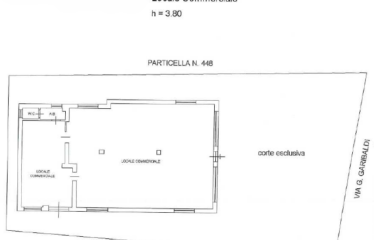 LOCALE COMMERCIALE DI 281 MQ CON PARCHEGGIO RISERVATO